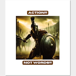 Action!!! Not Words!!! Posters and Art